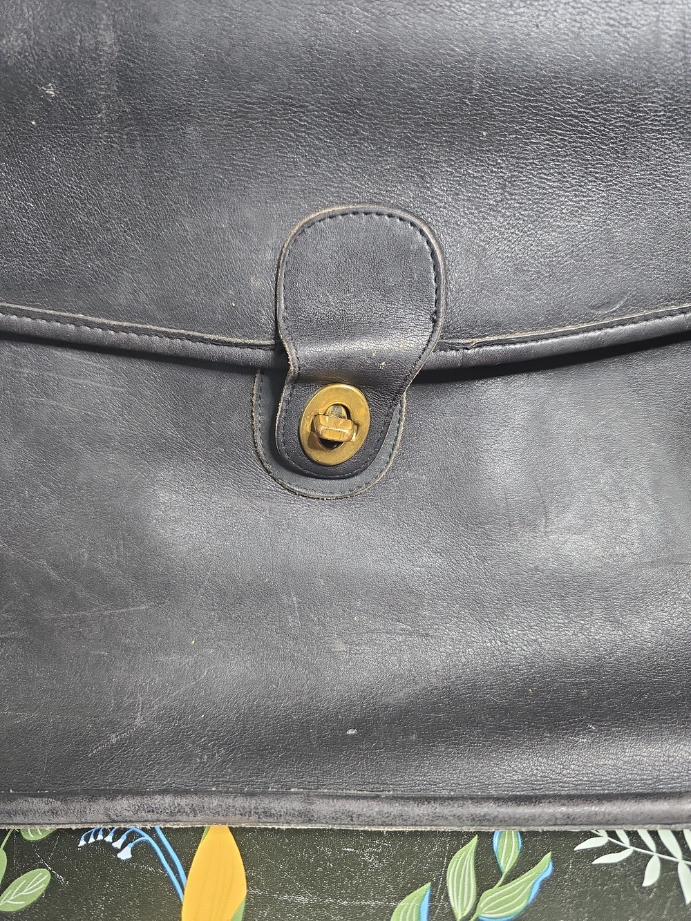 Vintage Coach Beekman Black Leather Briefcase USED READ DESCRIPTION - Picture 4 of 16